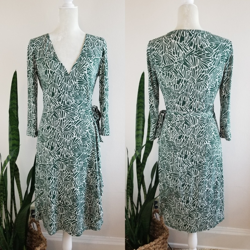 BCBGMaxAzria Printed Wrap Dress